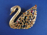 SCS 1995 Centenary Swan Brooch ~ Multi-Color