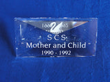 SCS 1990-1992 Mother and Child Title Plaque