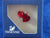 Double Red Heart Tac Pin Brooch