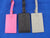 Leather Luggage Tag with Crystal Accents
